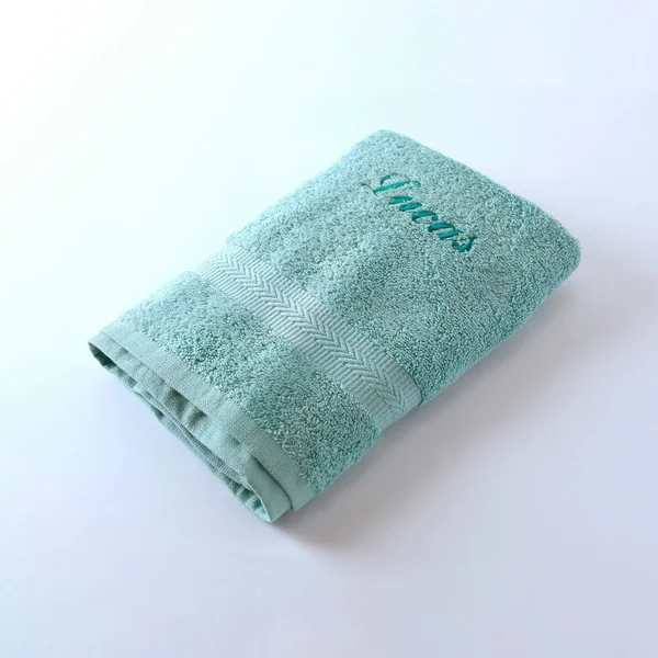 Collection serviettes de bain personnalisables confort moelleux, vert d'eau