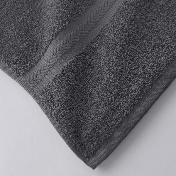Collection serviettes de bain unies 420 g/m2 confort moelleux, anthracite