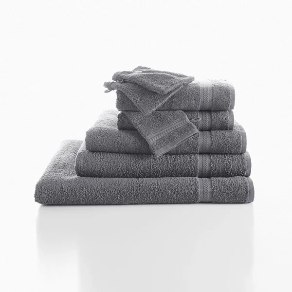 Collection serviettes de bain unies 420 g/m2 confort moelleux, anthracite