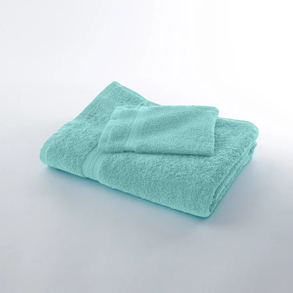 Collection serviettes de bain unies 420 g/m2 confort moelleux, vert d'eau