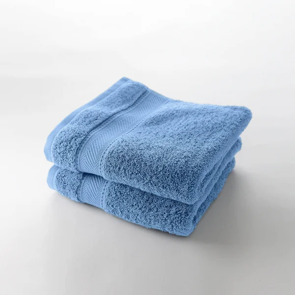 Collection serviettes de bain unies 540g/m2 confort luxe , bleu jean