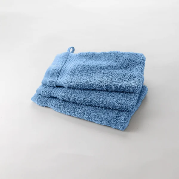 Collection serviettes de bain unies 540g/m2 confort luxe , bleu jean