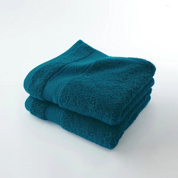 Collection serviettes de bain unies 540g/m2 confort luxe , bleu paon