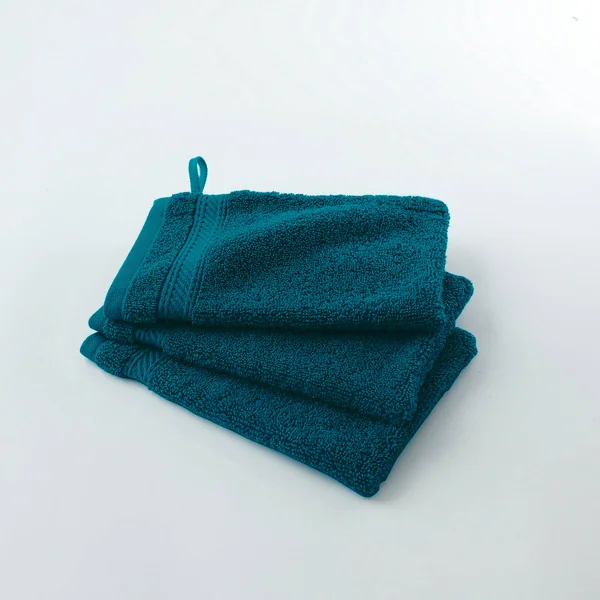 Collection serviettes de bain unies 540g/m2 confort luxe , bleu paon