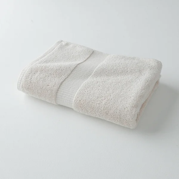 Collection serviettes de bain unies 640g/m2 confort prestige, ivoire