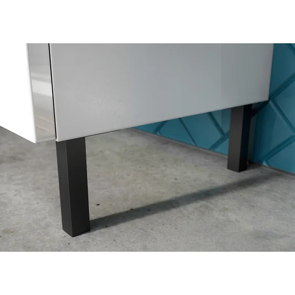 Colonne de salle de bain H 120 cm blanc brillant Salsa