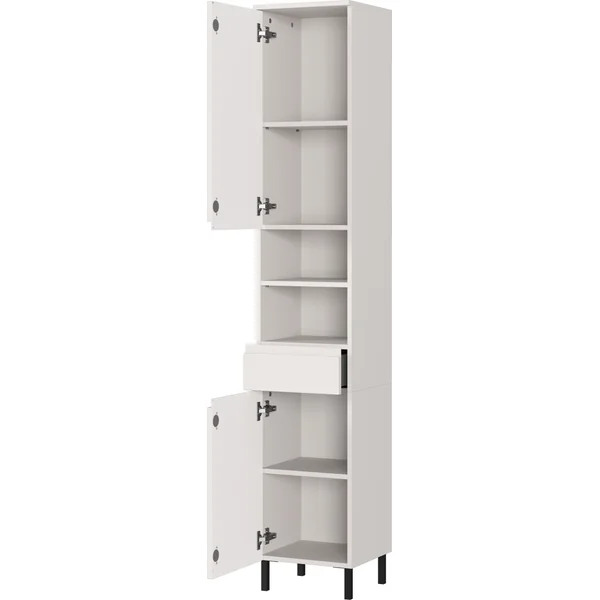 Colonne de salle de bain moderne H 190 cm gris cachemire Salsa