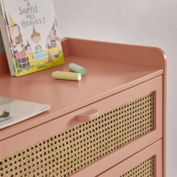 Commode 3 tiroirs Sam - Terracotta