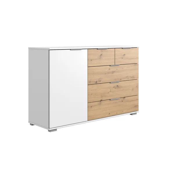 Commode adulte moderne 1 porte/5 tiroirs Ghislain