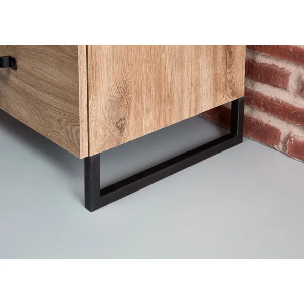 Commode industrielle 81 cm coloris chêne Michigan I