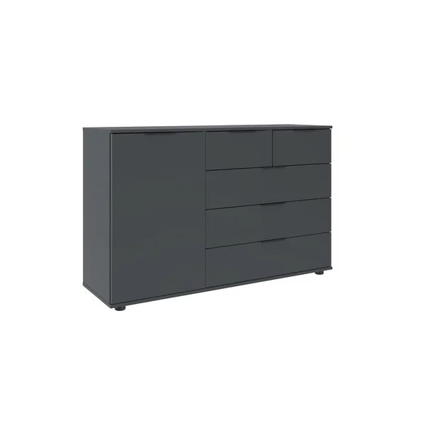 Commode moderne 130 cm graphite Matilda