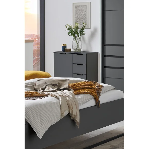 Commode moderne 81 cm graphite Matilda