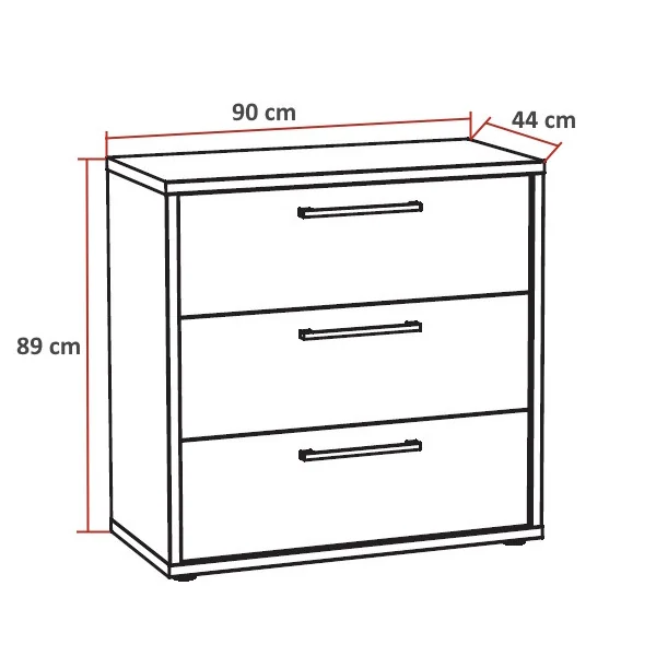 Commode à langer contemporaine chêne sable Juliana