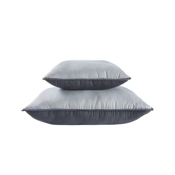Couette bicolore microfibre 500 g/m², gris / anthracite