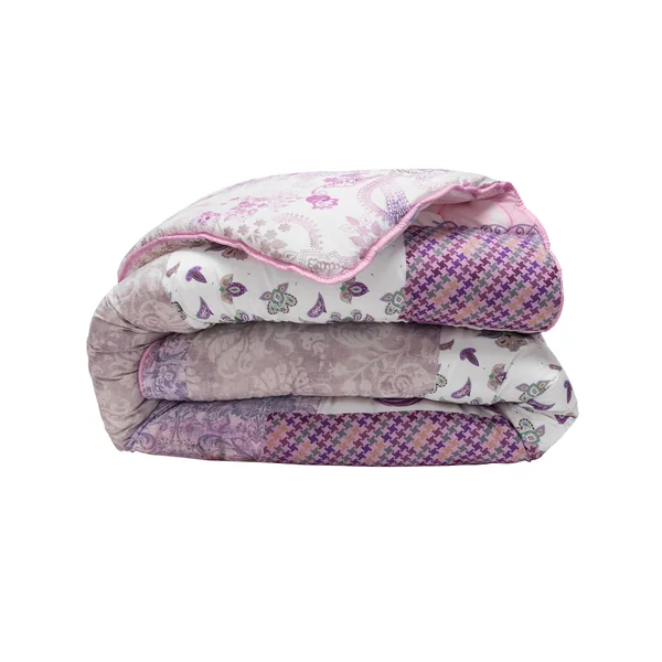 Couette coton imprimée Champêtre 200 g/m², parme / gris