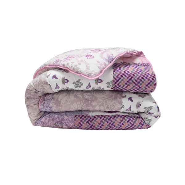 Couette coton imprimée Champêtre 400 g/m², parme / gris