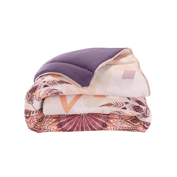 Couette microfibre imprimé Attrape-rêves 400 g/m², parme