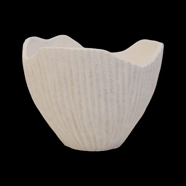 Coupe céramique déco texturé coquillage 25 cm Soren