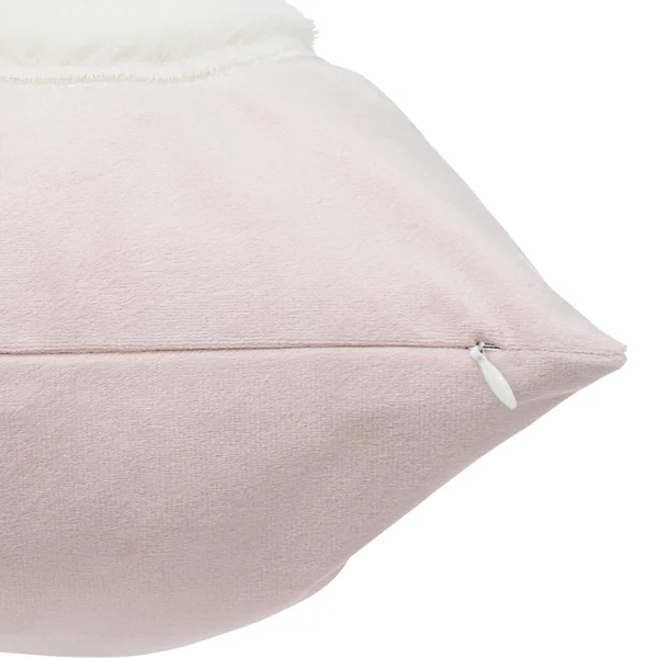 COUSSIN CARRE PAPILLON ROSE 40X40CM