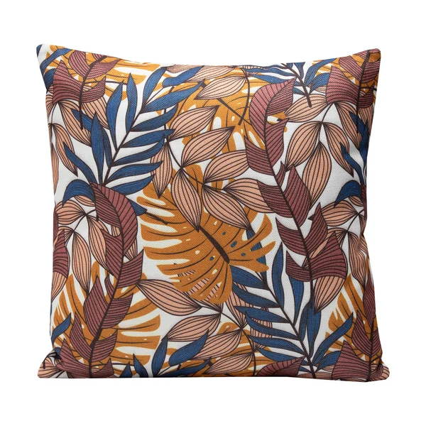 Coussin carré inspiration jungle , multicolore