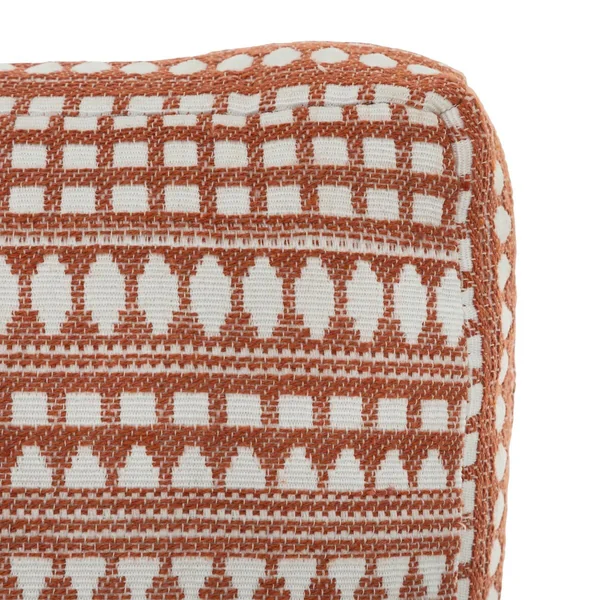 COUSSIN DE SOL JACQUARD MICAH TERRACOTTA 38X38X8CM