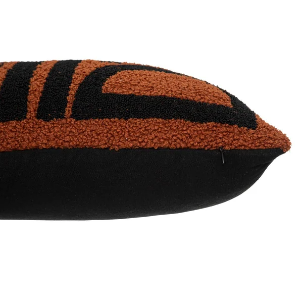 COUSSIN FOURRURE BOUCLETTE BRODE OLME CANELLE 30X50CM
