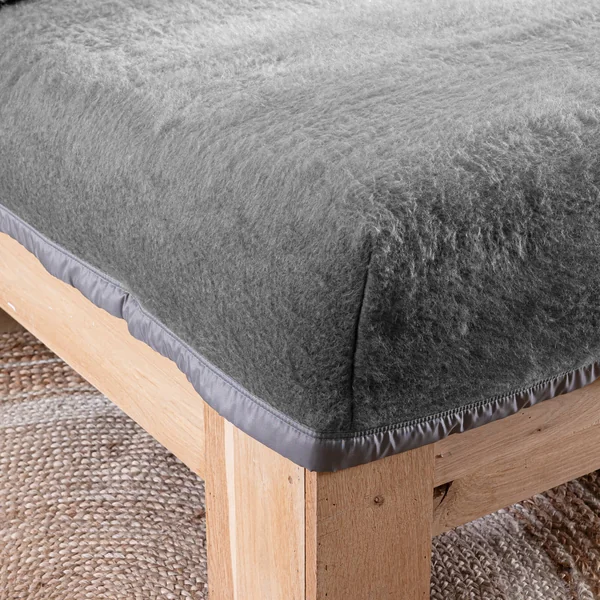 Couverture bicolore Courtelle® mi-housse 420 g/m², gris foncé