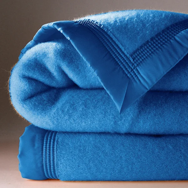 Couverture laine 1er prix 350 g/m², bleu