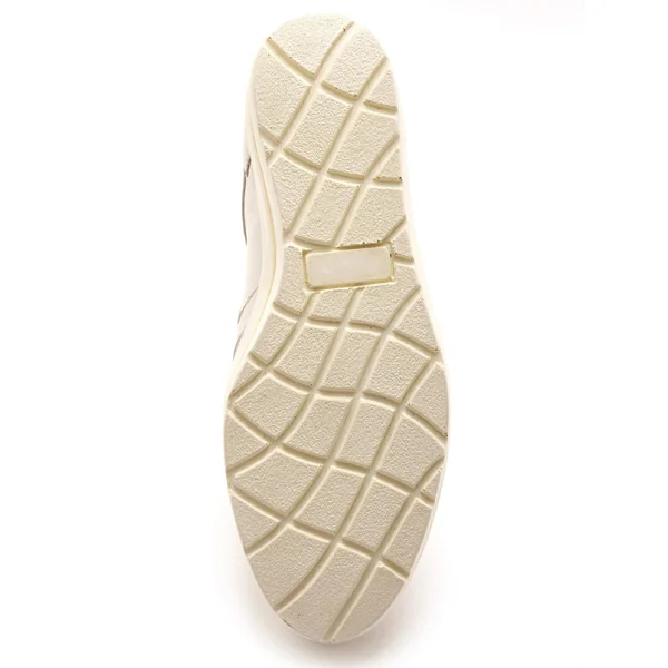 Derbies à lacets largeur confort, petit compensé, blanc