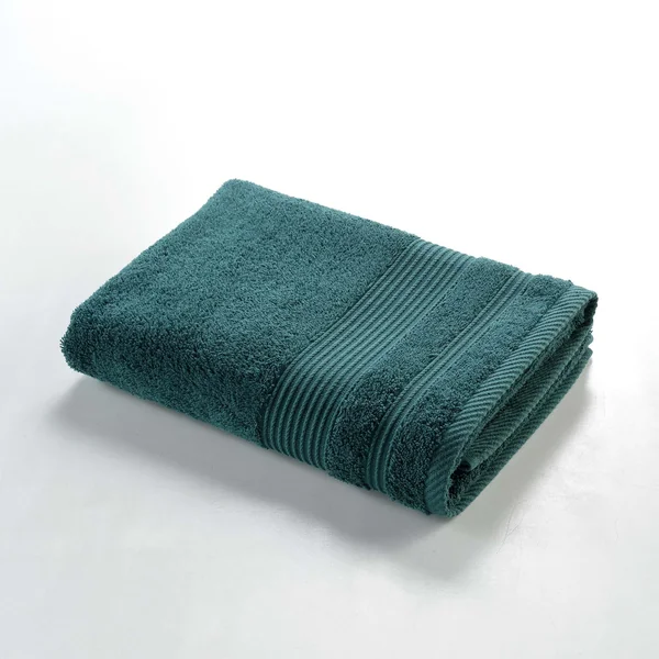 DRAP DE DOUCHE 70X130CM EPONGE UNIE TENDRESSE EMERAUDE