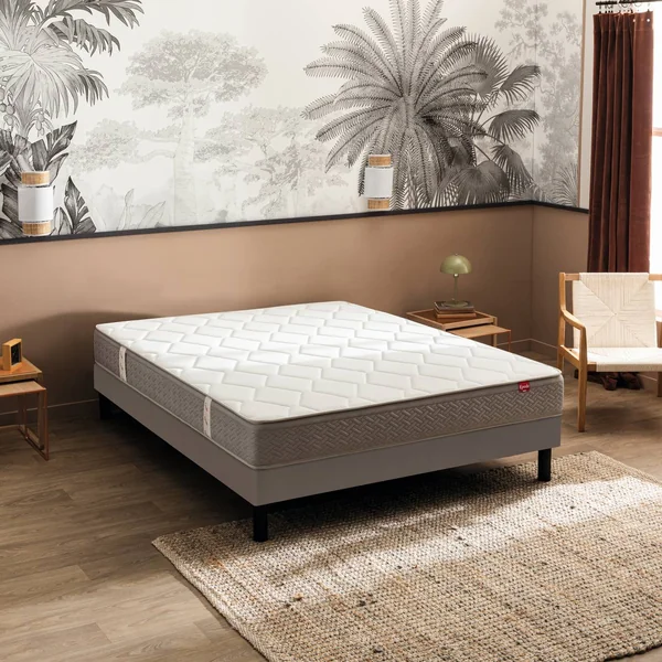 EPEDA Ensemble sommier et matelas Itinéraire 2 - 140 x 190 cm
