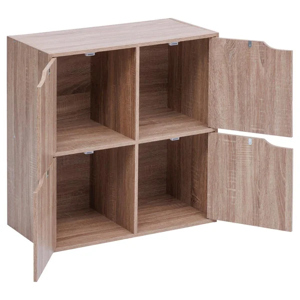 ETAGERE 4 CASES NATUREL MIX N DOOR
