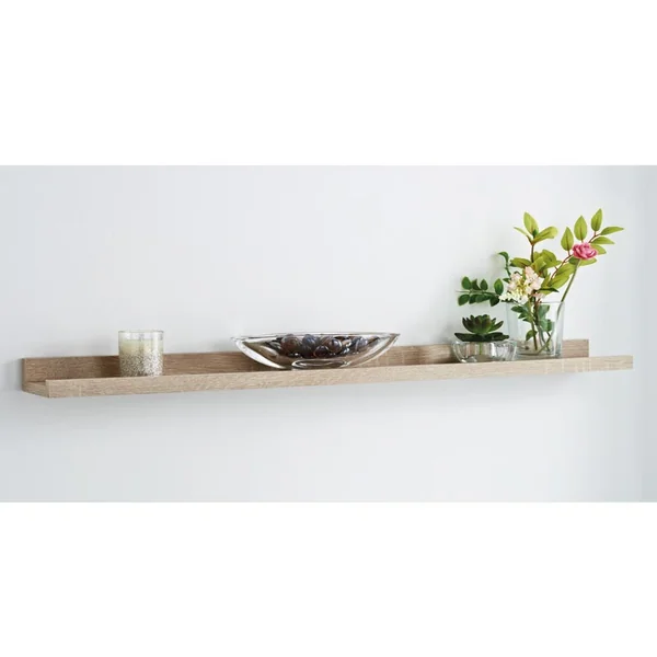 Etagere 80cm etroite effet chene