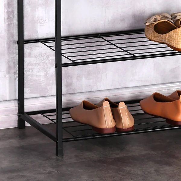 Etagère à chaussures STOCKIES - 4 niveaux, noir