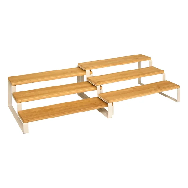 ETAGERES A EPICES EXTENSIBLE ORDERA BAMBOU METAL BEIGE