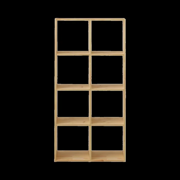 Etagère bois massif 8 cases Elio