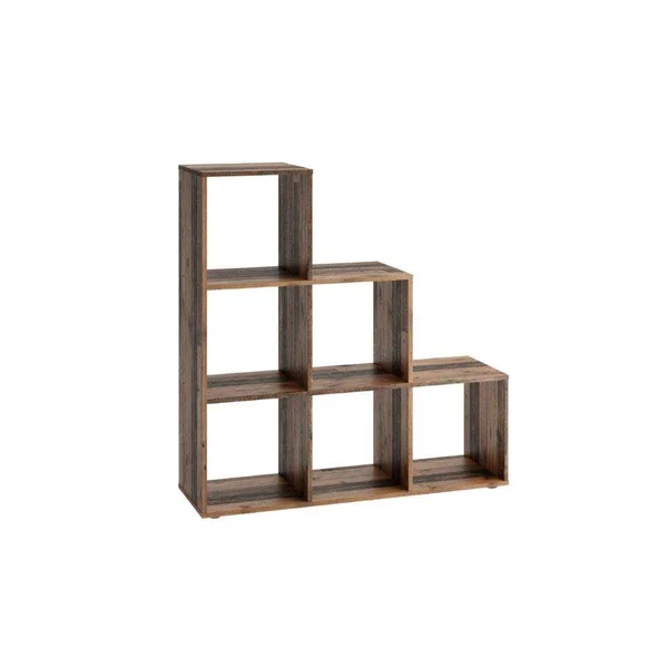 Etagère escalier contemporaine 6 compartiments Elba