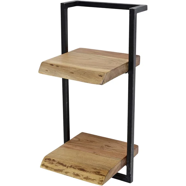 Etagère industrielle en acacia massif naturel 30 cm Marjorie I