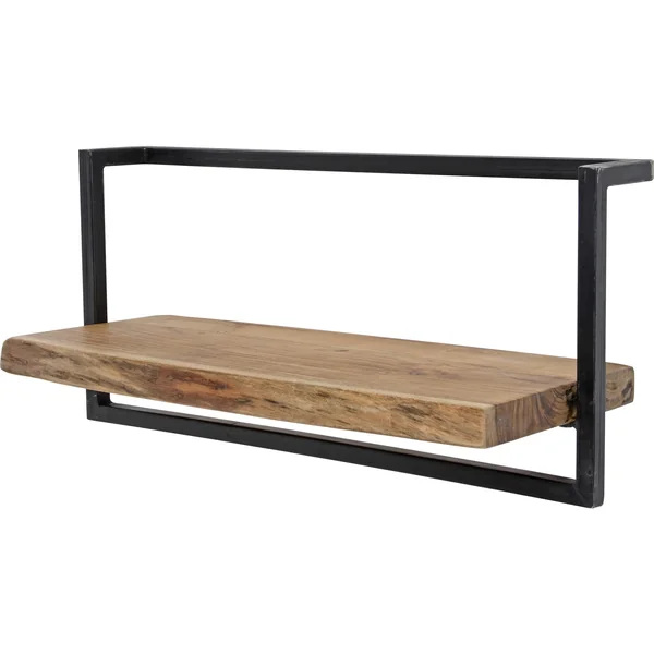 Etagère industrielle en acacia massif naturel 65 cm Marjorie