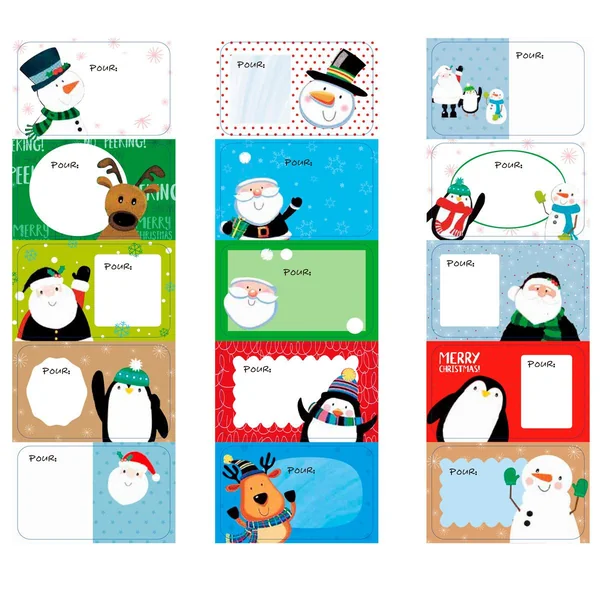 ETIQUETTES PAQUET CADEAU X80 PIECES