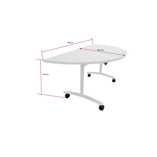 Extension demi-lune pour table abattante Vitaly