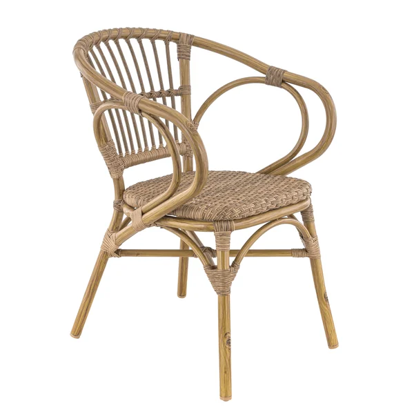 Fauteuil de brasserie empilable d'extérieur imitation rotin Mezia
