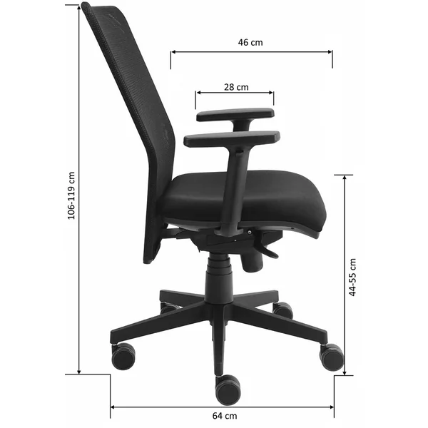 Fauteuil de bureau contemporain en PU Olivia