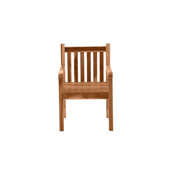 Fauteuil de jardin en bois de teck massif naturel Eoline