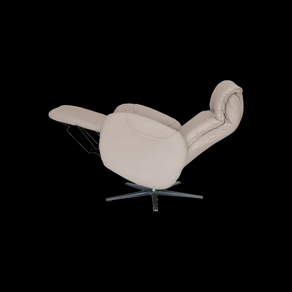 Fauteuil relax releveur cuir Charlie - Perle - Releveur 3 moteurs