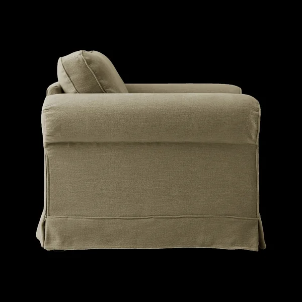 Fauteuil tissu déhoussable Naxos - Vert Olive