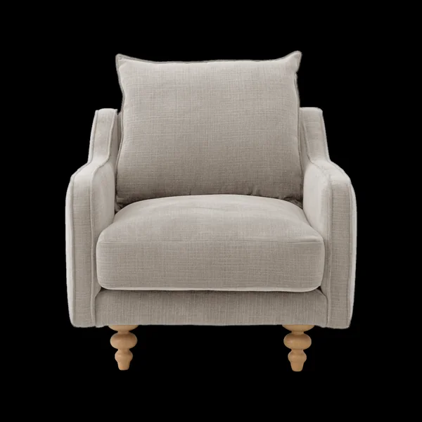 Fauteuil tissu Orso - Grège