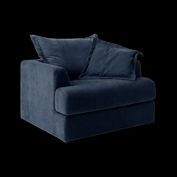 Fauteuil tissu Pacha - Bleu