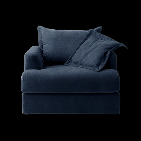 Fauteuil tissu Pacha - Bleu