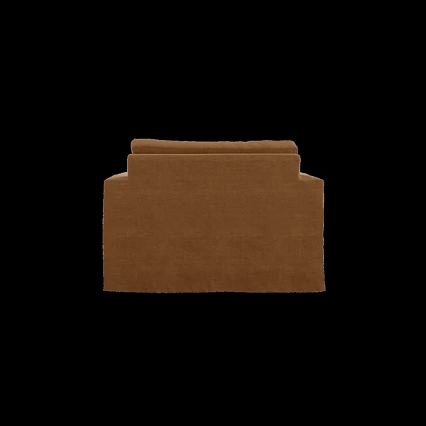 Fauteuil XL lin déhoussable Martigues - Caramel